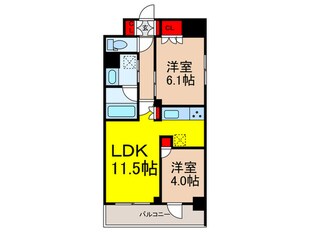 ｸﾚｽﾄｺｰﾄ日本橋浜町の物件間取画像